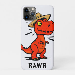 Case-Mate iPhone Case Dino rouge en Casquette paille - Cartoon Reptile A