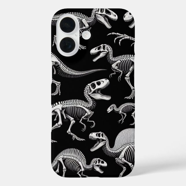Coques Case-Mate iPhone Dinosaure Skeletons Fossiles Bons Blancs (Verso)