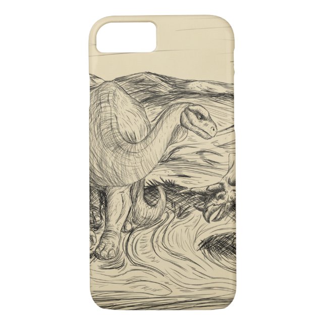 Coques Case-Mate iPhone Dinosaures classiques (Dos)
