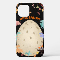 Dinosaures d'aquarelle adorable avec gros Oeuf Din