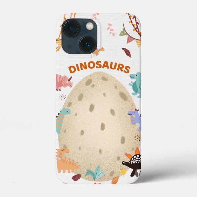 Coques Case-Mate iPhone Dinosaures d'aquarelle adorable avec gros Oeuf Din (Verso)