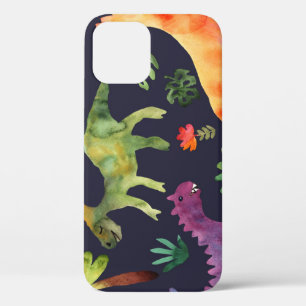 Case-Mate iPhone Case Dinosaures floraux : Aquarelle