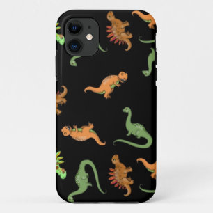 Case-Mate iPhone Case Dinosaures mignons sur fond noir