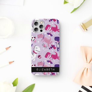 Case-Mate iPhone Case Dinosaures Spatiaux, Dinosaures Mignons, Étoiles,