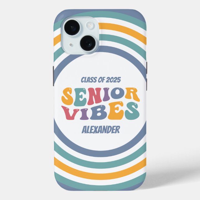 Coques Case-Mate iPhone Diplômé de la promotion 2026 Senior Vibes (Verso)