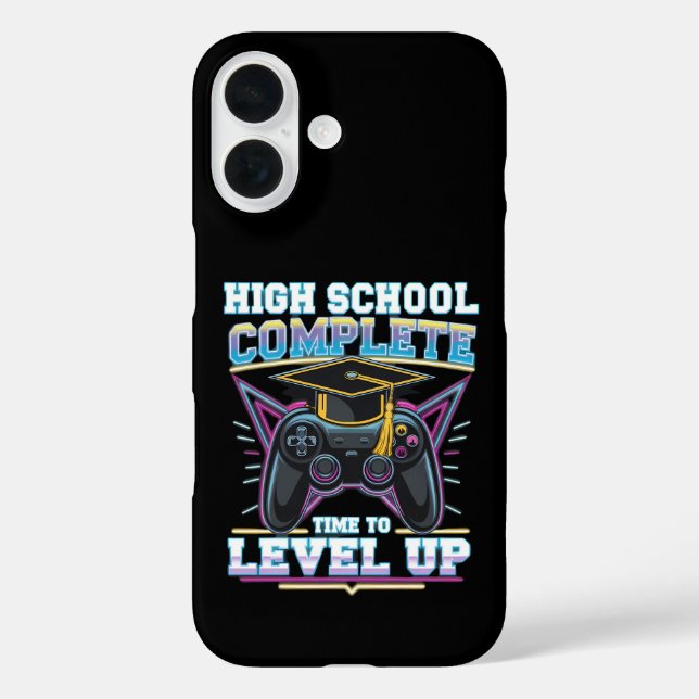 Coques Case-Mate iPhone Diplômé de Lycée Joueur de Jeux Vidéo (Verso)