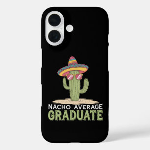 Coque Pour iPhone 16 Diplômé Nacho Moyen Cactus Graduation Mexicain