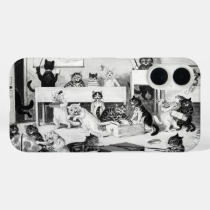 Coque Pour iPhone 16 Discipline de la classe de chats, Louis Wain