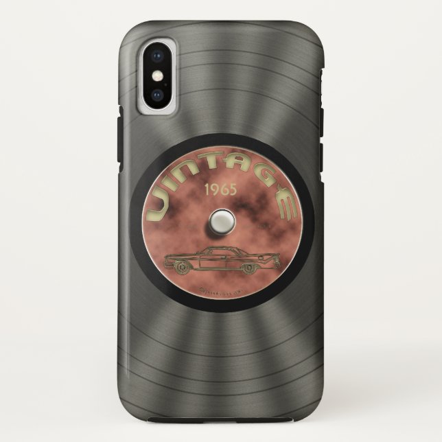 Coques Case-Mate iPhone Disque vinyle de vieille école (Dos)