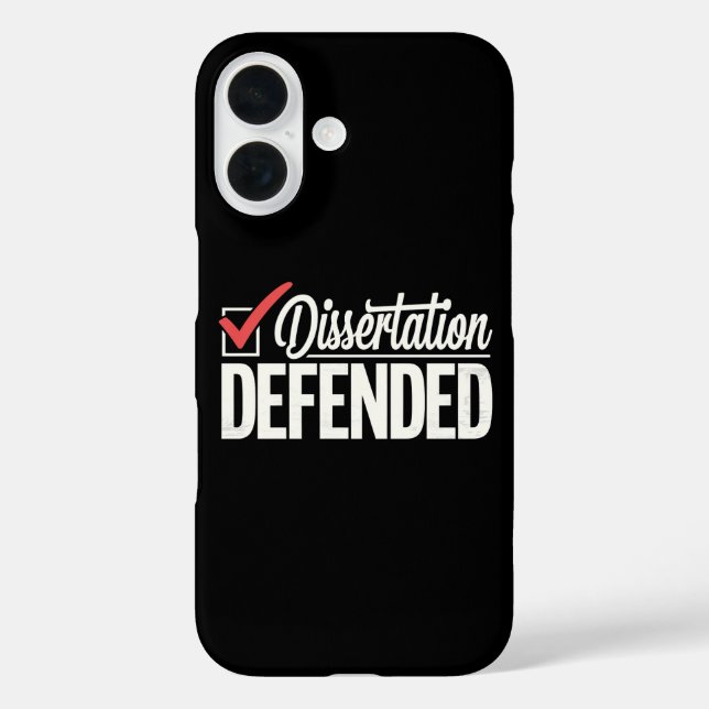 Coques Case-Mate iPhone Dissertation Défendu Doctorat Diplômé (Verso)