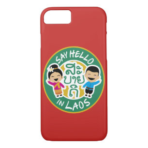 Case-Mate iPhone Case Dites bonjour dans LAOS