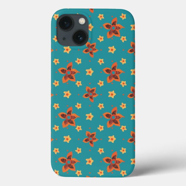 Coques Case-Mate iPhone Ditsy Floral sur Samsung Galaxy Turquoise Note 4 C (Verso)