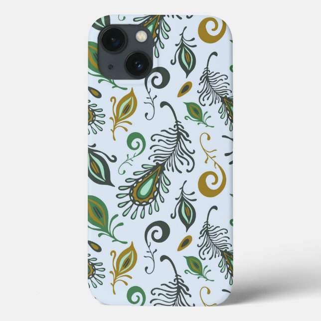 Coques Case-Mate iPhone Diverses plumes colorées (Verso)