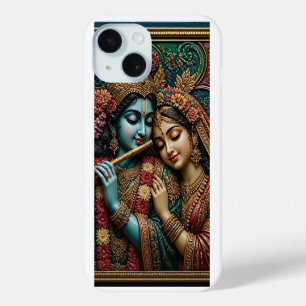 Coque Case-Mate iPhone Divin Krishna et Radha Art mural traditionnel