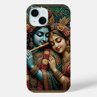 Coque Case-Mate iPhone Divin Krishna et Radha Art mural traditionnel