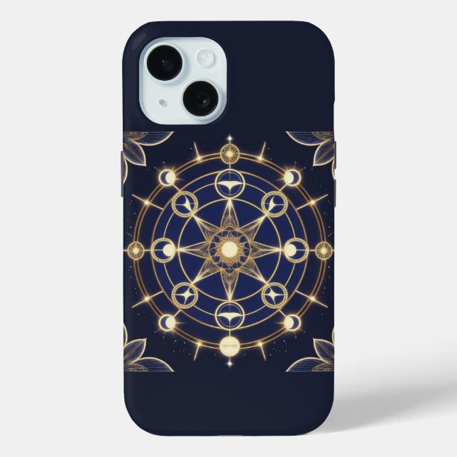 Coques Case-Mate iPhone Divine Radiance – Mandala d'or de l'Éveil (Verso)