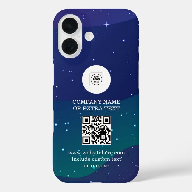 Coques Case-Mate iPhone DIY Gradient Business Logo QR Code iphone case (Verso)
