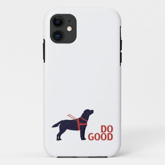 Coques Case-Mate iPhone Do Good - Service Chig - Black Lab (Dos)