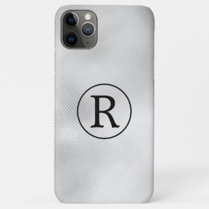 Case-Mate iPhone Case do-it-yourself Monogramme noir en cercle, verre gr