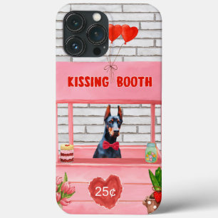 Case-Mate iPhone Case Doberman Chien Valentine's Day Kissing Booth