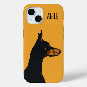Coque Case-Mate iPhone Doberman jaune