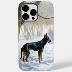Coque Case-Mate iPhone Doberman Pinscher Laisser Neige Noël