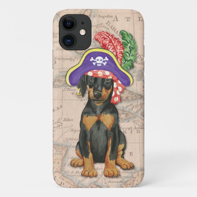 Coques Case-Mate iPhone Doberman Pinscher Pirate (Dos)