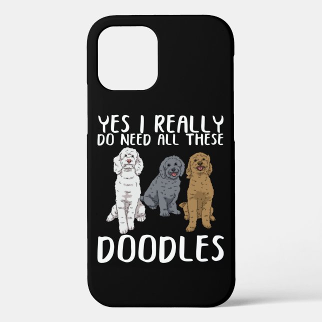 Coques Case-Mate iPhone Dog Doodle Maman Cadeaux Papa Labradoodle Doodle (Verso)