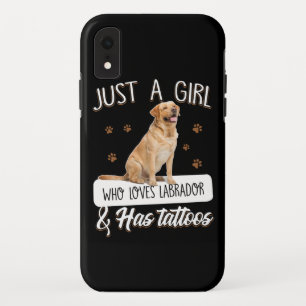 Case-Mate iPhone Case Dog Lover Just A Girl Who Loves Labrador Tattoos