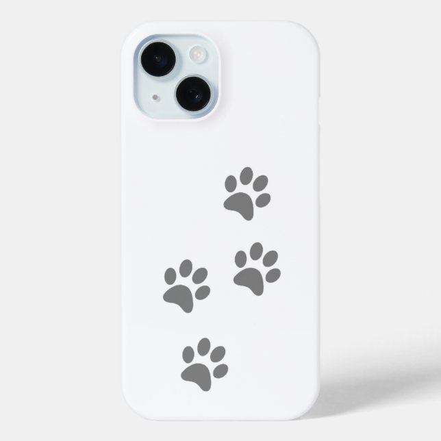 Coques Case-Mate iPhone Dog Paw Print iPhone Case – Cute Animal Print  (Verso)