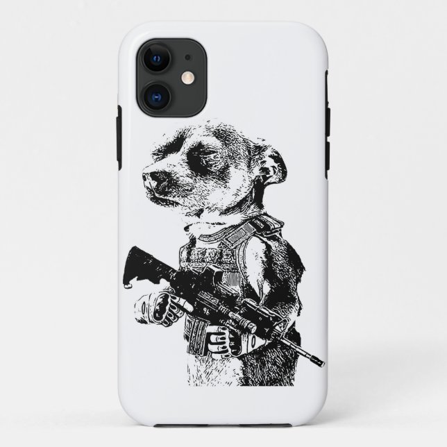 Coques Case-Mate iPhone Dog with Operator Vest AR15 (Dos)