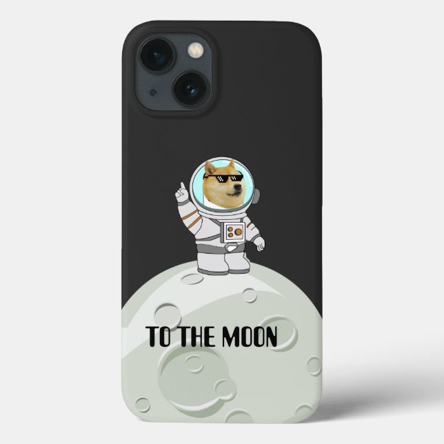 Coques Case-Mate iPhone Dogecoin à la lune (Verso)