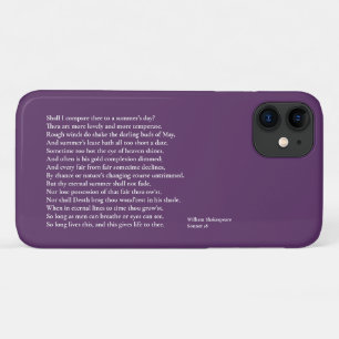 Case-Mate iPhone Case Dois-je te comparer à un jour d'été ? sonnet 18