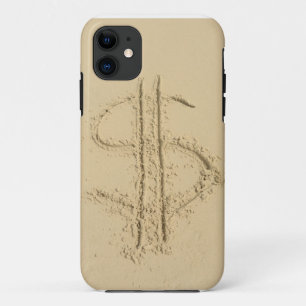 Coques Pour iPhone Dollar écrit dans le sable