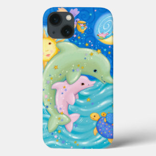 iPhone 13 Case Dolphins Play