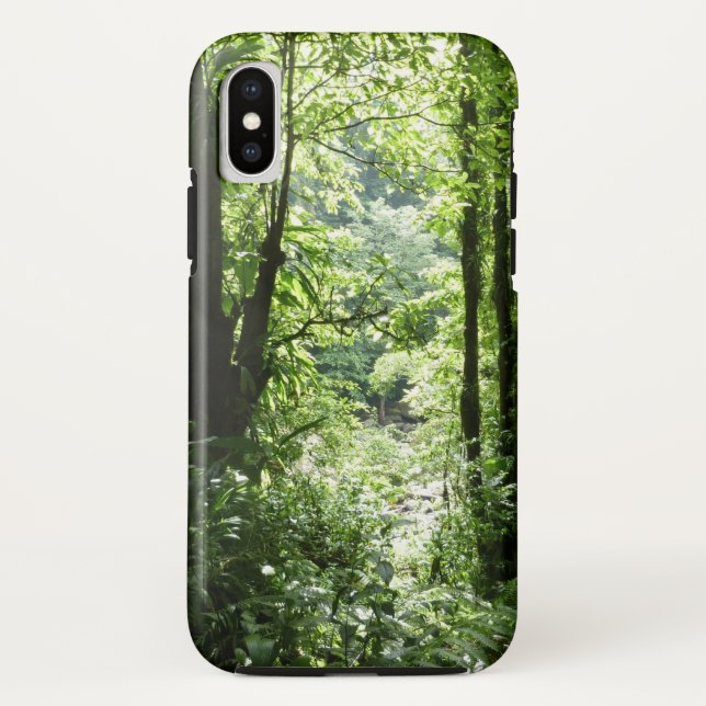 Coques Case-Mate iPhone Dominicain Forêt de pluie II Vert tropical (Dos)