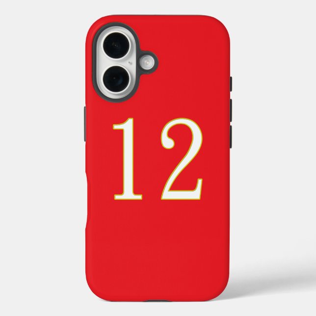 Coques Case-Mate iPhone don drôle pour tous les fans joueur ont numéro 12 (Verso)