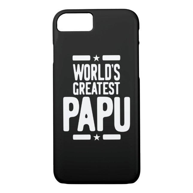 Coques Case-Mate iPhone Don du plus grand Père Papu du monde (Dos)