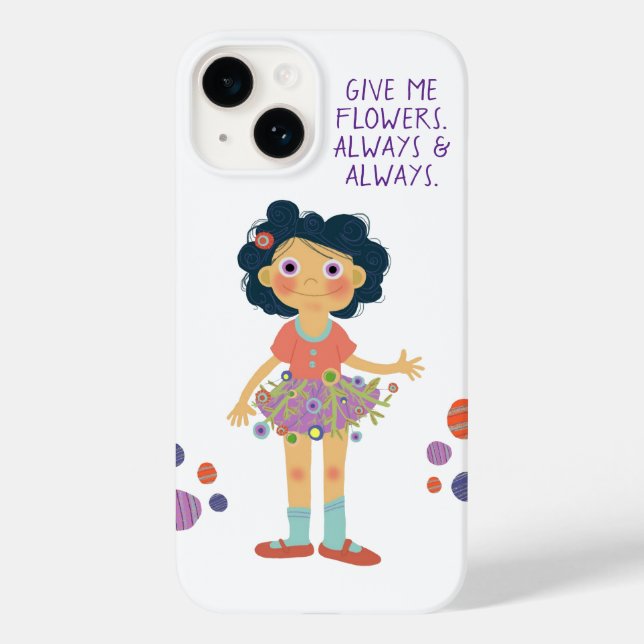 Coques Case-Mate iPhone Donne-moi des fleurs (Verso)