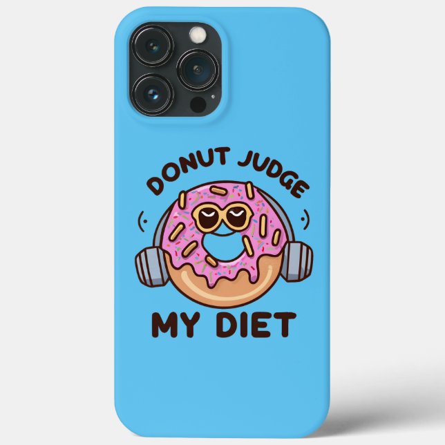 Coques Case-Mate iPhone Donut Juge My Diet - Humour drôle (Verso)