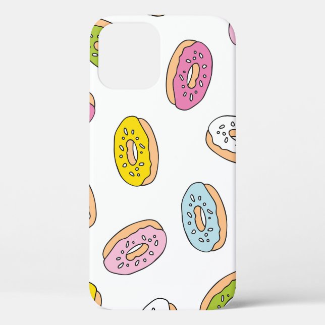Coques Case-Mate iPhone Doodle beiguts motif, design sans soudure. (Verso)