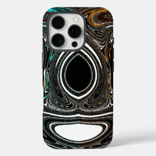 Coques iPhone 16 Pro Doodle ethnique africain   Abstrait texturé zèbre 