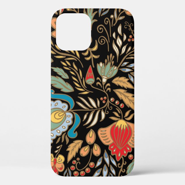 Coques Case-Mate iPhone Doodle vintage Floral : Design Oriental. (Verso)