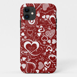 Coque Case-Mate iPhone Doodles d'amour du coeur