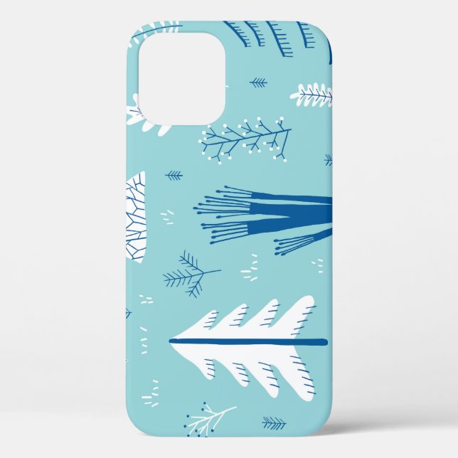 Coques Case-Mate iPhone Doodles de forêt : Motif créatif sans couture (Verso)