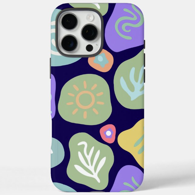 Coques Case-Mate iPhone Doodles de rêve - Boho Nature Vibrant Design Motif (Verso)