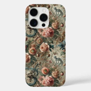 Coque iPhone 16 Pro Doom habitable - Gothique victorien design floral