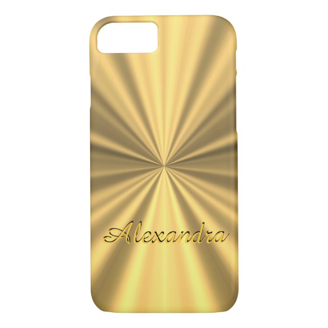 Coques Case-Mate iPhone D'or élégant chic personnalisé (Dos)