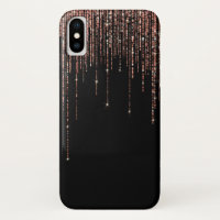 Dory Rose Noire Gold Sparkly Glitter Fringe