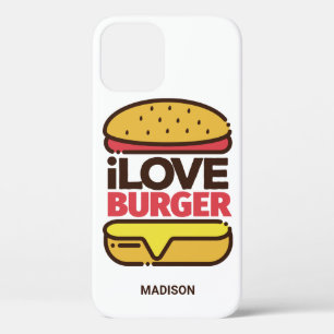 Case-Mate iPhone Case Dossier téléphonique Burger Lover de nom personnal